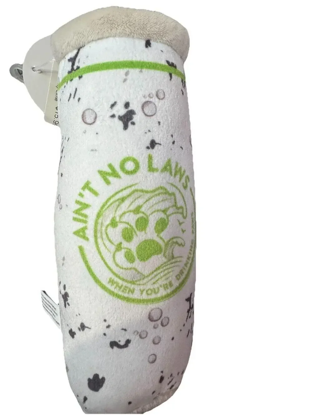(RGB4) Haute Diggity Dog White Paw Hound Seltzer Lickety Lime Plush Toy NWT